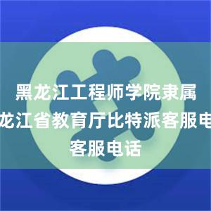 黑龙江工程师学院隶属黑龙江省教育厅比特派客服电话